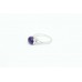 Handmade Women 925 Sterling Silver Ring Natural Cabachon Purple Amethyst Stone
